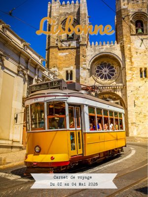 Tramway jaune à Lisbonne